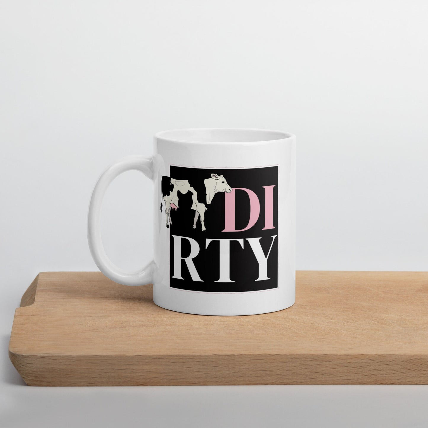 Dirty Cow Mug Cup / Gifts Ideas Presents For Mum Dad Birthday Mothers Day / Christmas gift for him or her / Corporate gift