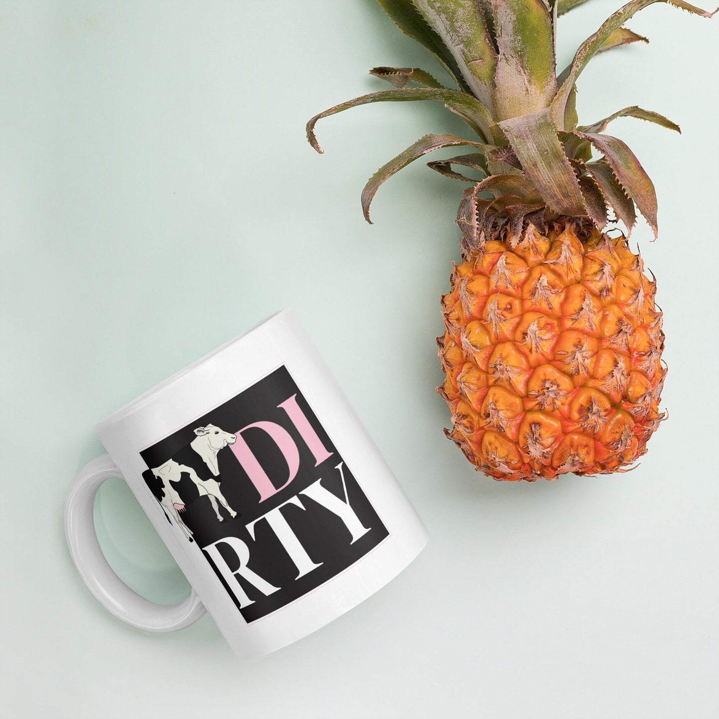 Dirty Cow Mug Cup / Gifts Ideas Presents For Mum Dad Birthday Mothers Day / Christmas gift for him or her / Corporate gift