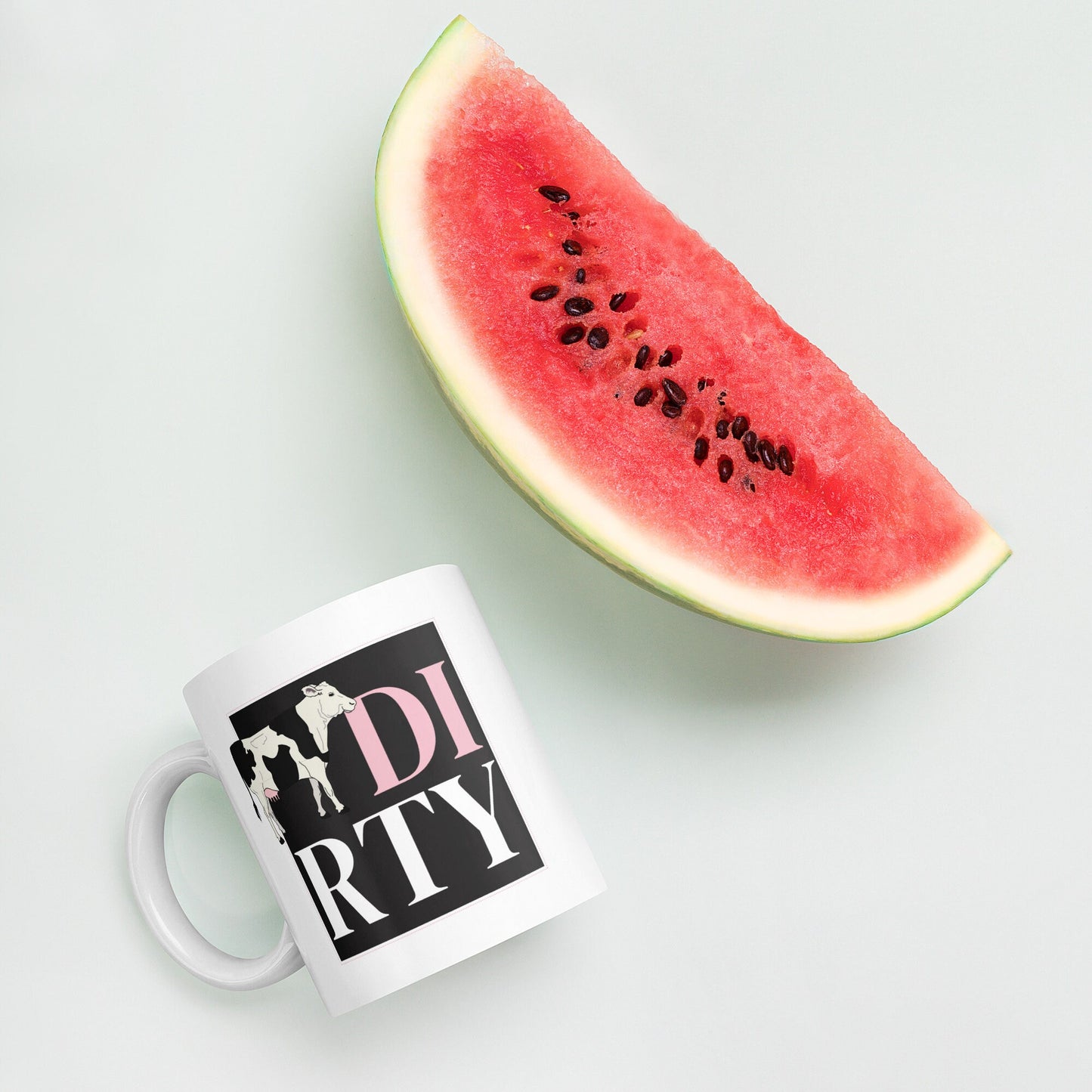 Dirty Cow Mug Cup / Gifts Ideas Presents For Mum Dad Birthday Mothers Day / Christmas gift for him or her / Corporate gift