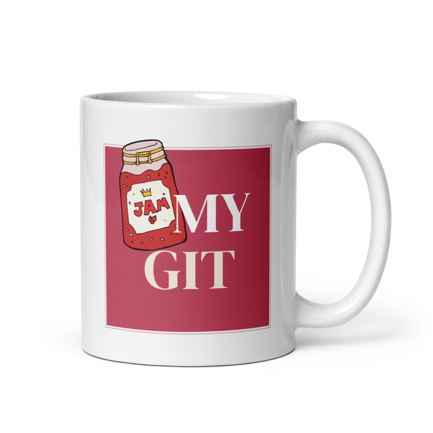 Jammy Git Mug Cup / Gifts Ideas Presents For Mum Dad Birthday Mothers Day / Christmas gift for him or her / Corporate gift