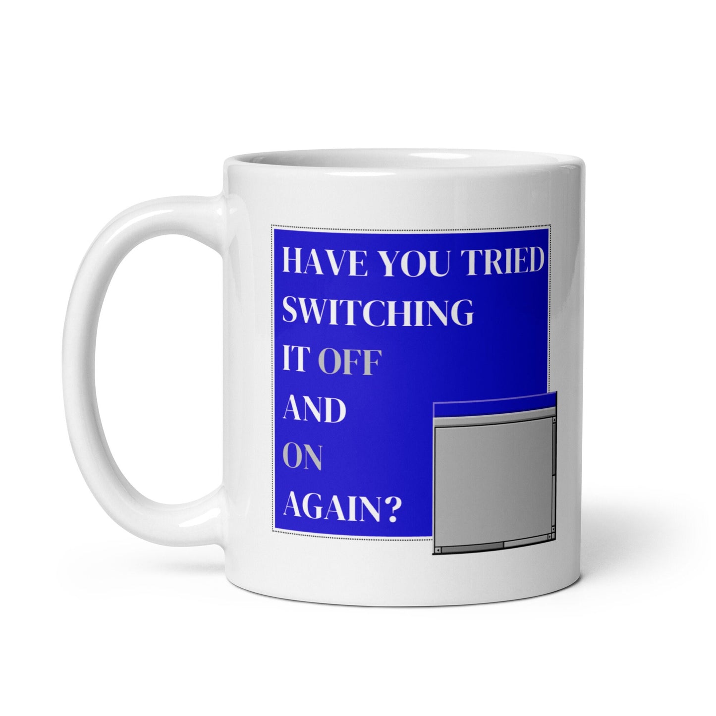 Switch It Off Mug Cup / Gifts Ideas Presents For Mum Dad Birthday Mothers Day / Christmas gift for him or her / Corporate gift